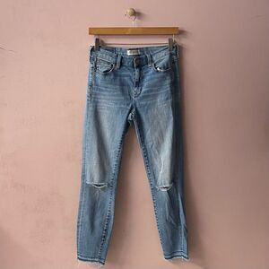 Madewell Light Medium Wash Blue High Riser Skinny Jeans Size 26 GUC